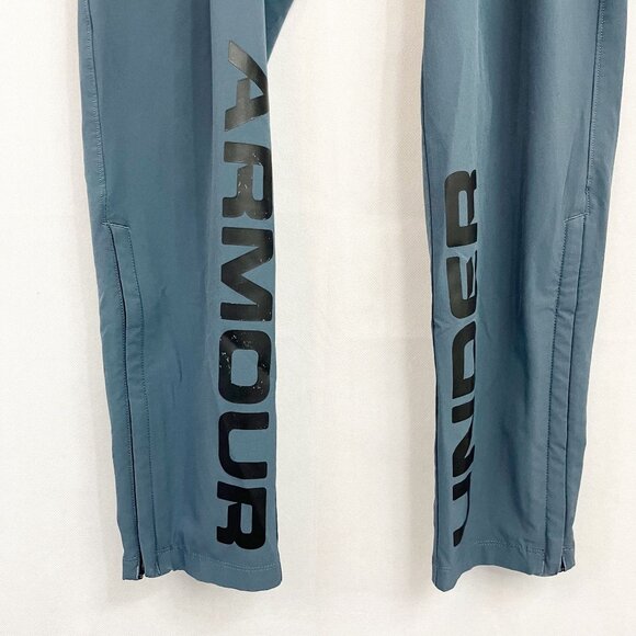 Under Armour Storm Heat Gear Gray Pull On Tapered Pants Logo - Size Small - Picture 3 of 8